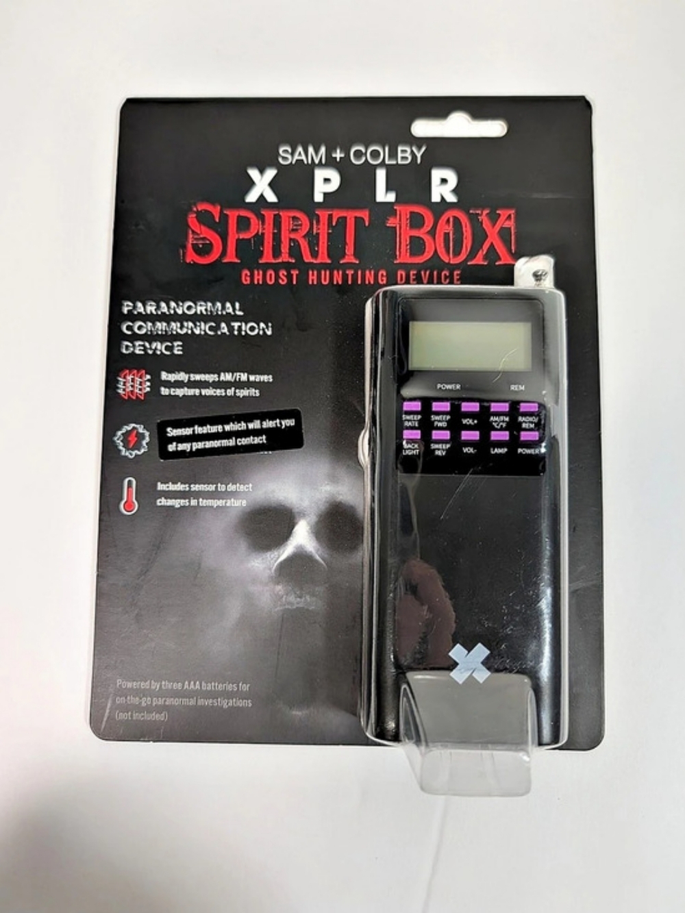 Sam + Colby XPLR Spirit Box Ghost Hunting Device Paranormal Device Black NWT